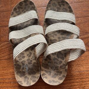 Size 9 Corkys tan three strap Sandal